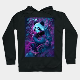 Cute Neon Japanese panda Hoodie